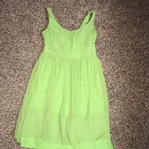 Green fun dress